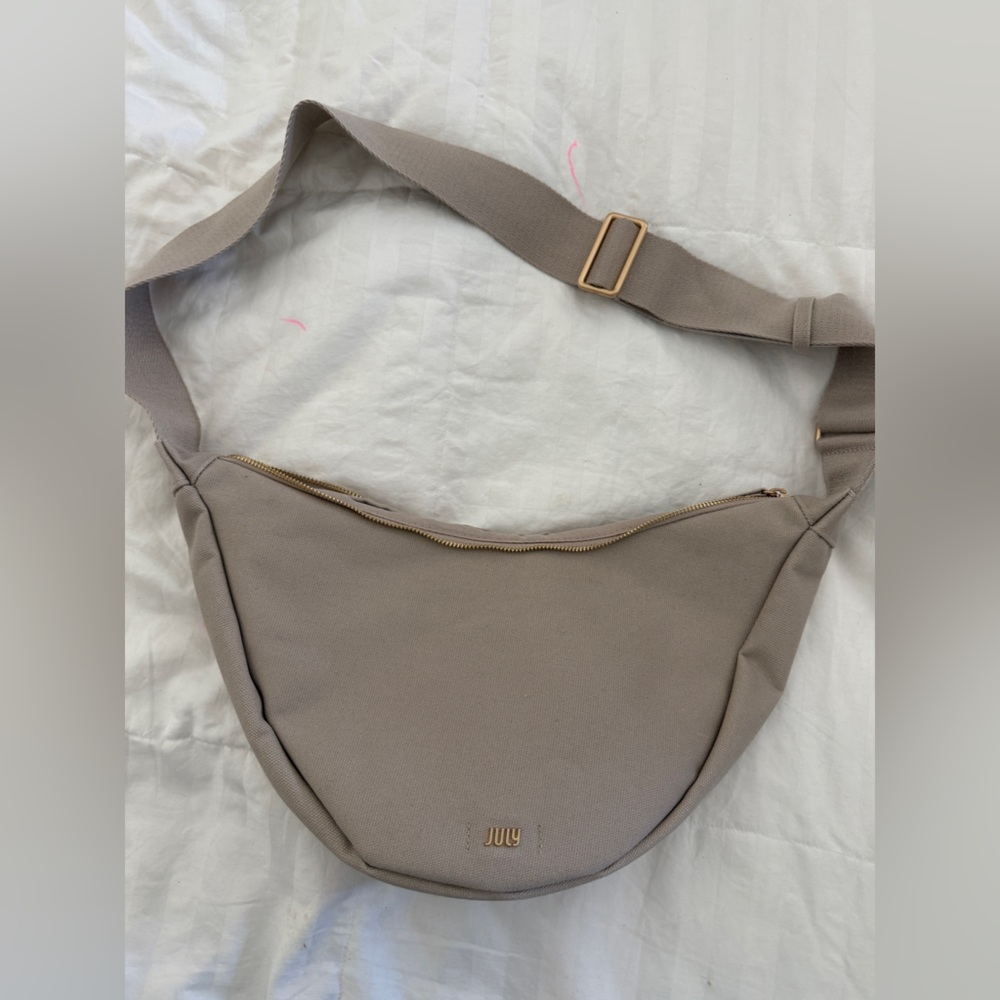 July Women’s Cancas Crescent Crossbody- Grey